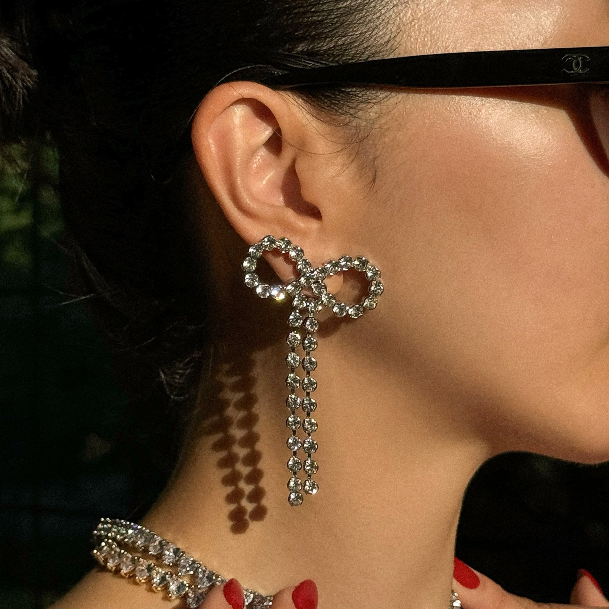 Amélie Bow Earrings - SILENT SCREAM